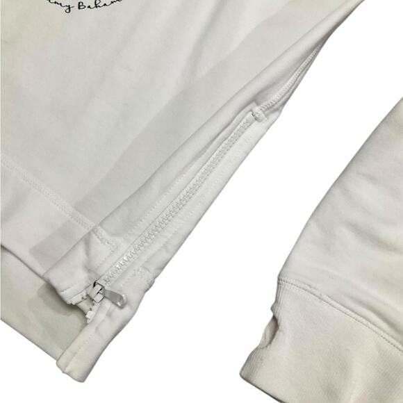 Tommy Bahama White Long Sleeve Top with Pineapple Sequin Design Size Small - Picture 5 of 11